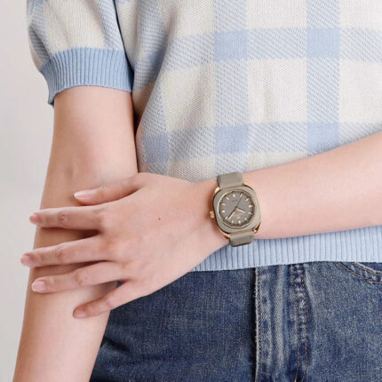 Kevano Women’s Geometric Silicone Quartz Watch – Futuristic Design